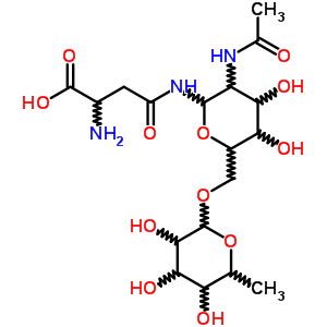 Fucosyl-n-acetylglucosaminylasparagine Structure,62203-19-4Structure