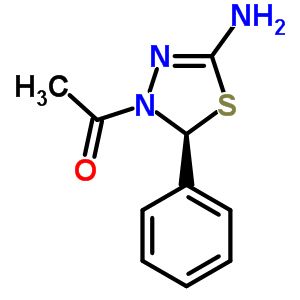 1-(5-氨基-2-苯基-[1,3,4]噻二唑-3-基)-乙酮结构式_62236-09-3结构式