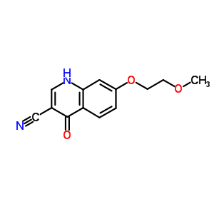 1,4-Dihydro-7-(2-methoxyethoxy)-4-oxo-3-quinolinecarbonitrile Structure,622369-72-6Structure