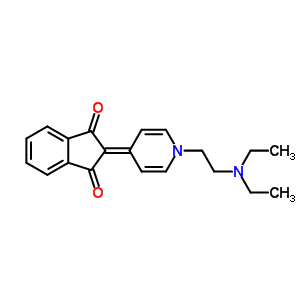 2-[1-(2-二乙基氨基乙基)吡啶-4-基]茚-1,3-二酮结构式_62295-40-3结构式