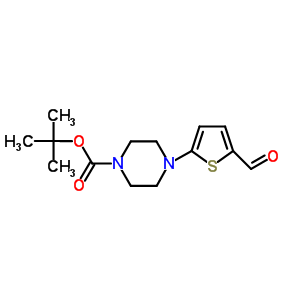 Tert-butyl 4-(5-formyl-2-thienyl)piperazine-1-carboxylate Structure,623588-30-7Structure