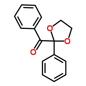 苯基(2-苯基-1,3-二氧杂烷-2-基)甲酮结构式_6252-00-2结构式