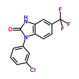 1-(3-Chloro-phenyl)-5-trifluoromethyl-1,3-dihydro-benzoimidazol-2-one Structure,625458-06-2Structure