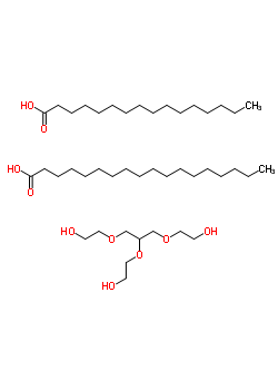 Glycerol-polyethylene glycol ether hexadecanoate octadecanoate Structure,62563-68-2Structure