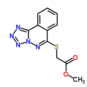 (四唑并[5,1-a]二氮杂萘-6-基硫代)-乙酸乙酯结构式_62645-34-5结构式