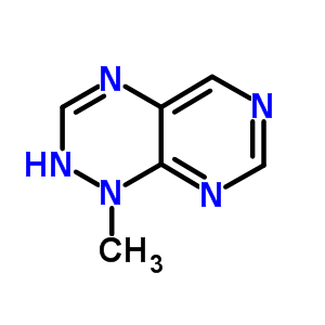 (6CI,8CI)-1,2-二氢-1-甲基嘧啶并[5,4-e]-as-三嗪结构式_6265-80-1结构式