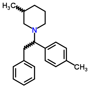 3-Methyl-1-[1-(4-methylphenyl)-2-phenyl-ethyl]piperidine Structure,6269-14-3Structure