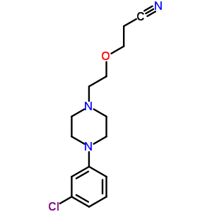 3-[2-[4-(3-Chlorophenyl)piperazin-1-yl]ethoxy]propanenitrile Structure,6269-56-3Structure