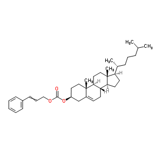 碳酸3-苯基-2-丙烯基膽甾-5-烯-3beta-基酯結構式_62778-25-0結構式