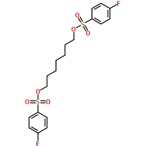 1,7-Bis[(4-fluorophenyl)sulfonyloxy]heptane Structure,6278-65-5Structure