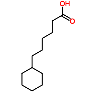 6-Cyclohexylhexanoic acid Structure,6283-88-1Structure