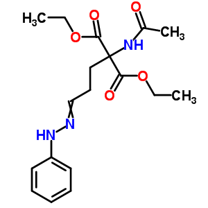 2-乙酰氨基-2-[3-(苯肼基)丙基]丙二酸二乙酯结构式_6297-96-7结构式