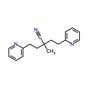 a-甲基-a-[2-(2-吡啶)乙基]-2-吡啶丁腈结构式_6301-77-5结构式