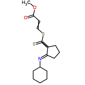 Methyl 3-(2-cyclohexyliminocyclopentanecarbothioyl)sulfanylprop-2-enoate Structure,63018-06-4Structure