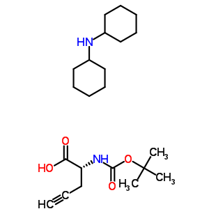 Boc-d-propargylglycine.DCHA Structure,63039-47-4Structure