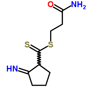 3-氨基-3-氧代丙基 2-亚氨基环戊烷二硫代羧酸结构式_63058-86-6结构式