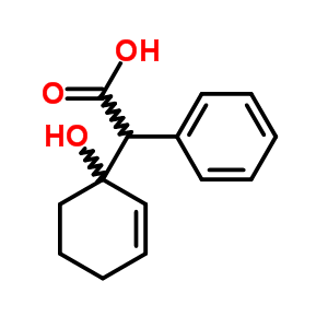 Benzeneacetic acid, a-(1-hydroxy-2-cyclohexen-1-yl)- Structure,6309-33-7Structure