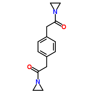 1-氮丙啶-1-基-2-[4-(2-氮丙啶-1-基-2-氧代-乙基)苯基]乙酮结构式_6309-99-5结构式