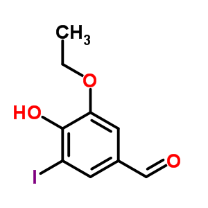 3-Ethoxy-4-hydroxy-5-iodobenzaldehyde Structure,6312-82-9Structure