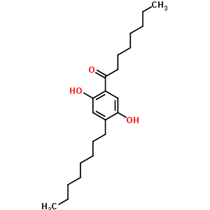 1-(2,5-Dihydroxy-4-octylphenyl)-1-octanone Structure,63134-27-0Structure