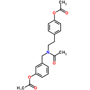 Acetamide,n-[2-[4-(acetyloxy)phenyl]ethyl]-n-[[3-(acetyloxy)phenyl]methyl]- Structure,63144-70-7Structure