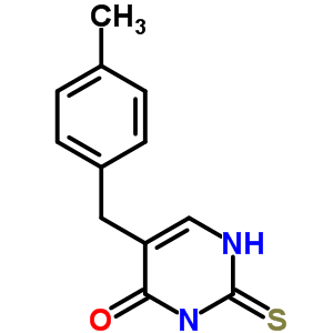 5-[(4-Methylphenyl)methyl]-2-sulfanylidene-1h-pyrimidin-4-one Structure,63204-30-8Structure