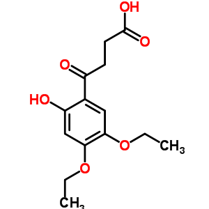 3-(2’-Hydroxy-4’,5’-diethoxybenzoyl)propionic acid Structure,63213-45-6Structure