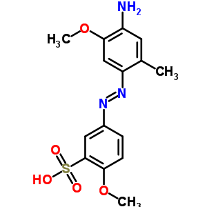 5-[(4-Amino-5-methoxy-o-tolyl)azo]-2-methoxybenzenesulphonic acid Structure,63216-83-1Structure