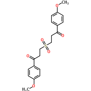 3,3-磺酰基双[1-(4-甲氧基苯基)-1-丙酮结构式_63261-18-7结构式