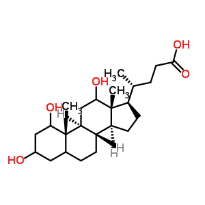 1,3,12-Trihydroxycholan-24-oic acid Structure,63266-91-1Structure