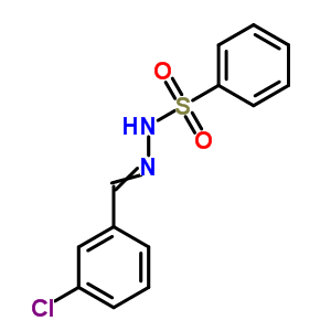 Benzenesulfonic acid,2-[(3-chlorophenyl)methylene]hydrazide Structure,63316-57-4Structure