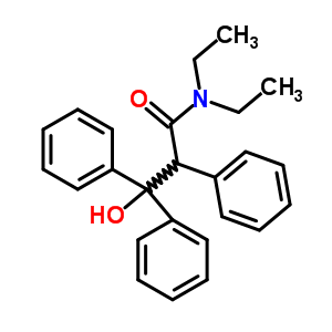 N,n-diethyl-3-hydroxy-2,3,3-triphenyl-propanamide Structure,6333-21-7Structure