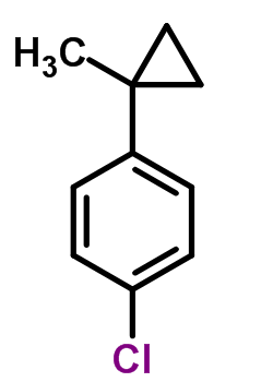 Benzene,1-chloro-4-(1-methylcyclopropyl)- Structure,63340-05-6Structure