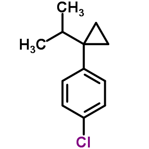 Benzene,1-chloro-4-(1-(1-methylethyl)cyclopropyl)- Structure,63340-07-8Structure