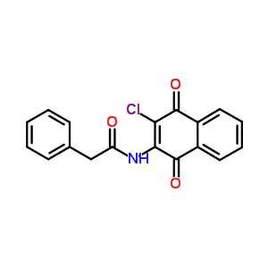 Benzeneacetamide,n-(3-chloro-1,4-dihydro-1,4-dioxo-2-naphthalenyl)- Structure,63351-46-2Structure