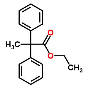 Ethyl 2,2-diphenylpropanoate Structure,6337-61-7Structure