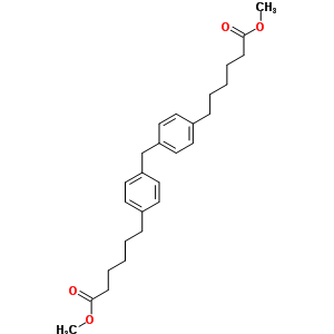 Hexanoic acid, 6,6-(methylenedi-p-phenylene)di-, dimethyl ester (6ci,8ci) Structure,6337-79-7Structure