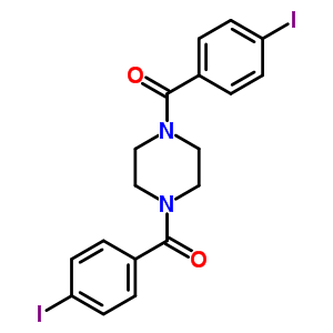 [4-(4-Iodobenzoyl)piperazin-1-yl]-(4-iodophenyl)methanone Structure,6337-95-7Structure