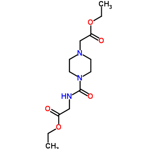 Ethyl 2-[4-(ethoxycarbonylmethylcarbamoyl)piperazin-1-yl]acetate Structure,6337-97-9Structure