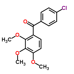 (4-Chlorophenyl)-(2,3,4-trimethoxyphenyl)methanone Structure,6342-94-5Structure