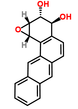 (+)-Trans-3,4-dihydroxy-1,2-epoxy-1,2,3,4-tetrahydrobenz(a)anthracene Structure,63438-26-6Structure