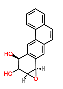 (1aalpha,7alpha,3beta,11balpha)-1a,2,3,11b-四氢-苯并(5,6)蒽并(1,2-b)环氧乙烯-2,3-二醇结构式_63493-02-7结构式