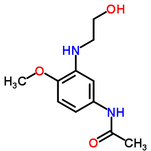 N-[3-[(2-hydroxyethyl)amino]-4-methoxyphenyl ]acetamide Structure,63494-13-3Structure