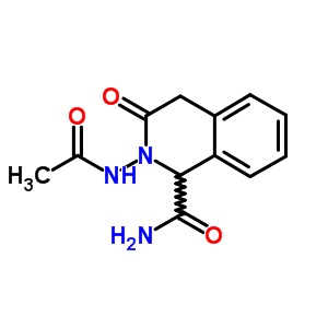 2-乙酰氨基-3-氧代-1,4-二氢异喹啉-1-羧酰胺结构式_63500-06-1结构式