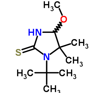 4-Methoxy-5,5-dimethyl-1-tert-butyl-imidazolidine-2-thione Structure,63547-68-2Structure