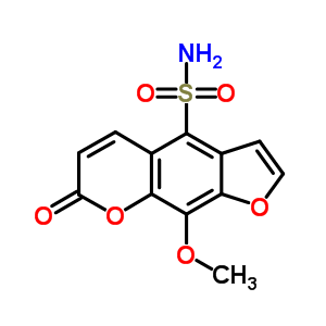 7H-furo[3,2-g][1]benzopyran-4-sulfonamide, 9-methoxy-7-oxo- Structure,63581-29-3Structure