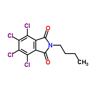 2-Butyl-4,5,6,7-tetrachloro-isoindole-1,3-dione Structure,63586-14-1Structure