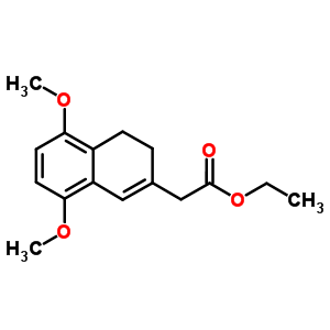 2-Naphthaleneaceticacid, 3,4-dihydro-5,8-dimethoxy-, ethyl ester Structure,63625-96-7Structure