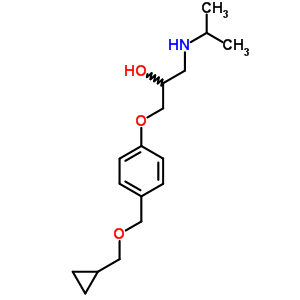 1-[4-[(Cyclopropylmethoxy)methyl ]phenoxy]-3-[(1-methylethyl)amino]-2-propanol Structure,63659-22-3Structure