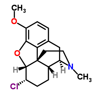 6α-chloro-4,5α-epoxy-3-methoxy-17-methylmorphinan Structure,63690-27-7Structure